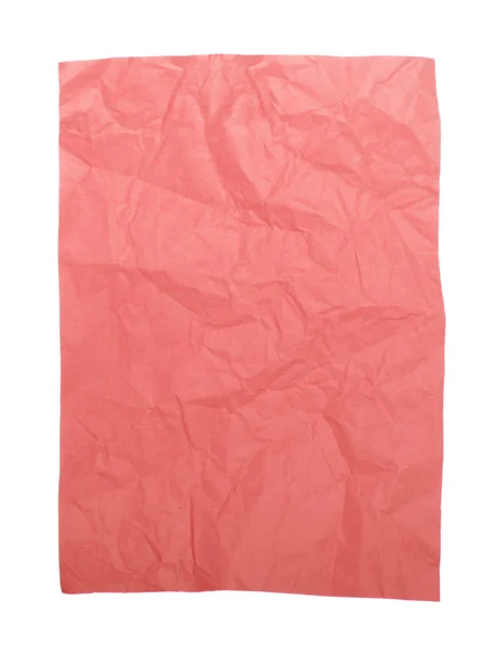 Red wrinkled paper — Stock Photo, Image