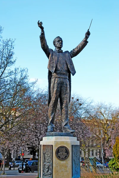 Gustav Theodore Holst statue in Cheltenham — Stock Photo, Image
