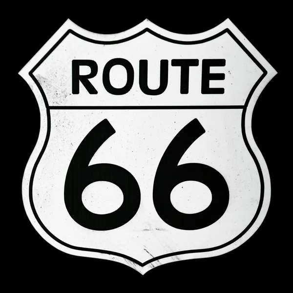 66 号公路标志 — 图库照片