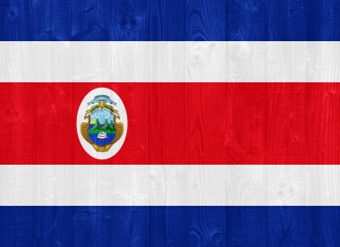 Costa Rica flag clipart