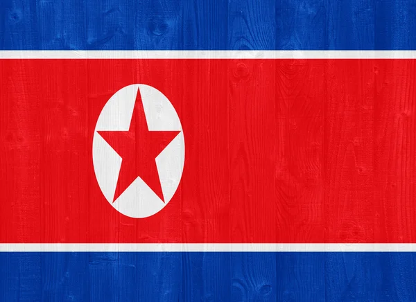 Corea del Norte bandera — Foto de Stock