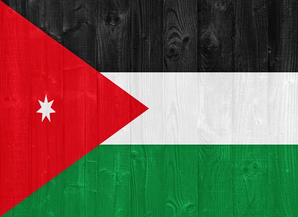 Vlag van Jordanië — Stockfoto