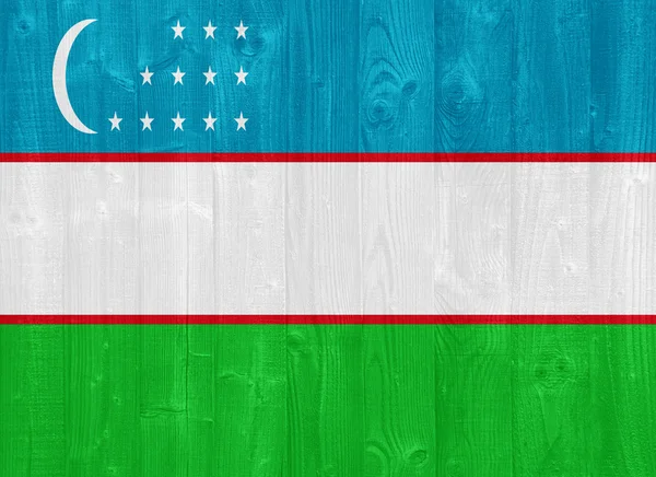 Uzbekistan flag — Stock Photo, Image