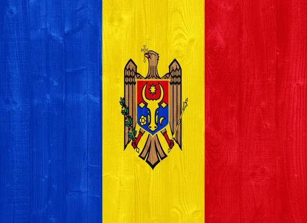 Moldova zászló — Stock Fotó