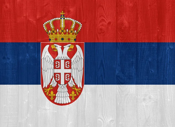 Bandera de Serbia — Foto de Stock