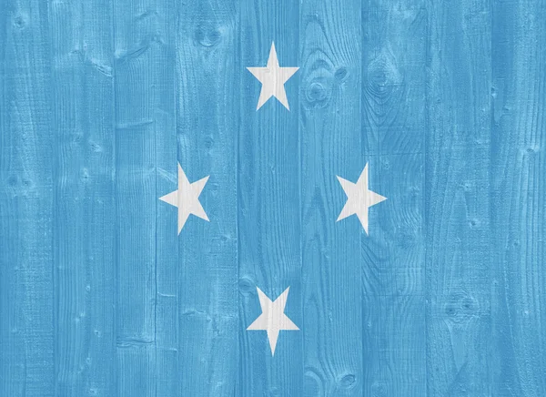 Mikronézia, szövetségi államok lobogója — Stock Fotó