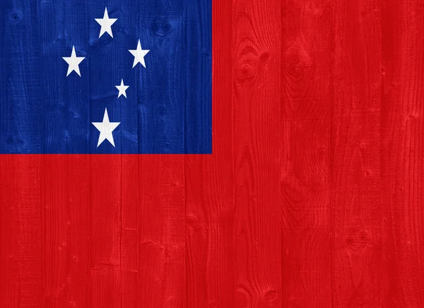 Flaga Samoa — Zdjęcie stockowe