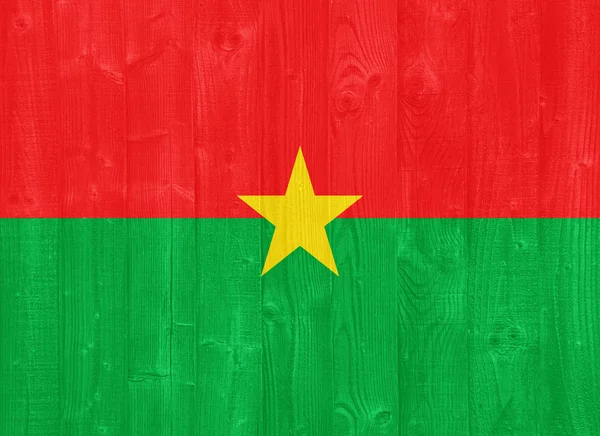 Burkina Fasos flagga — Stockfoto