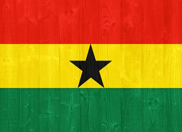 Ghana flagga — Stockfoto