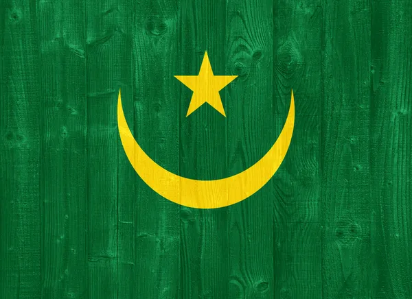 Vlag van Mauritanië — Stockfoto