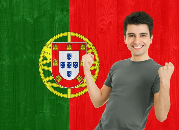 ポルトガルのスポーツ ・ ファン — ストック写真