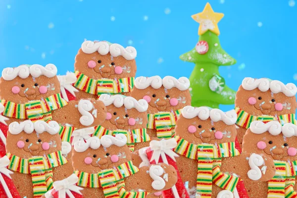 Pack of gingerbread men — Stock Photo, Image