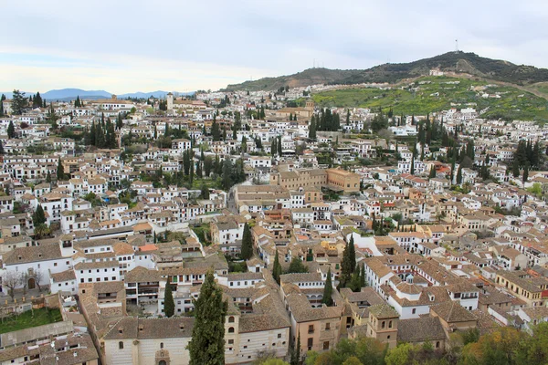 Casas em Albaicin, Granada, Espanha — Fotografia de Stock