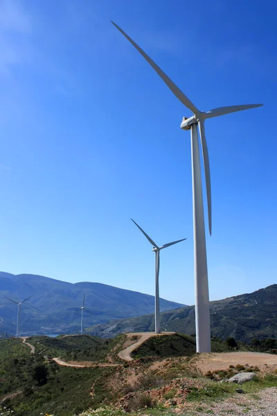 Turbinas eólicas en Almería, España — Foto de Stock