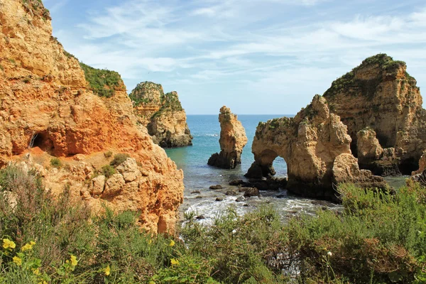 Algarve útesy — Stock fotografie