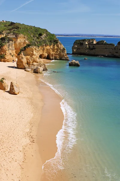 Dona ana beach, lagos, Portugalsko — Stock fotografie