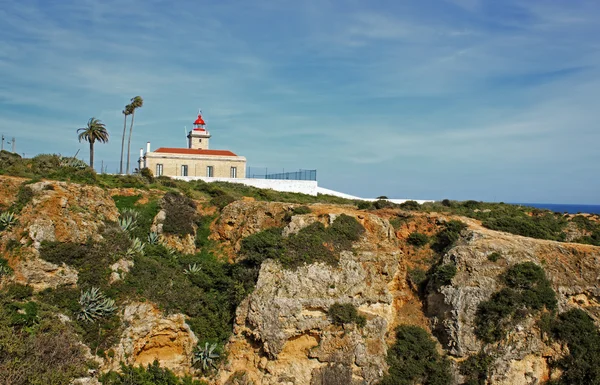 Latarnia morska Algarve w lagos — Zdjęcie stockowe