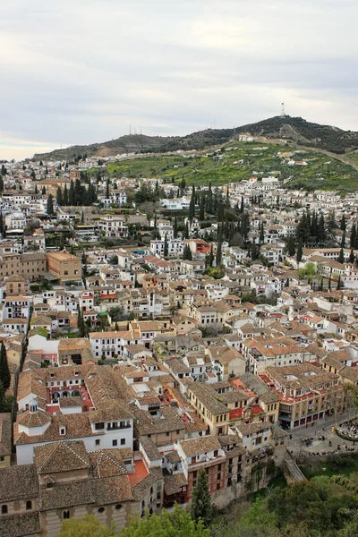 Casas em Albaicin, Granada, Espanha — Fotografia de Stock