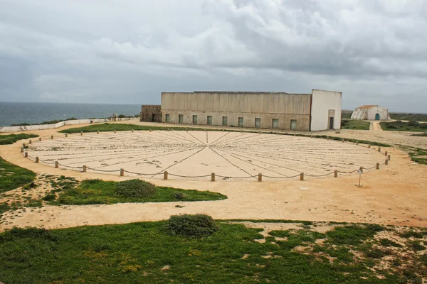 Bússola Rosa dos Ventos em Ponta de Sagres — Fotografia de Stock