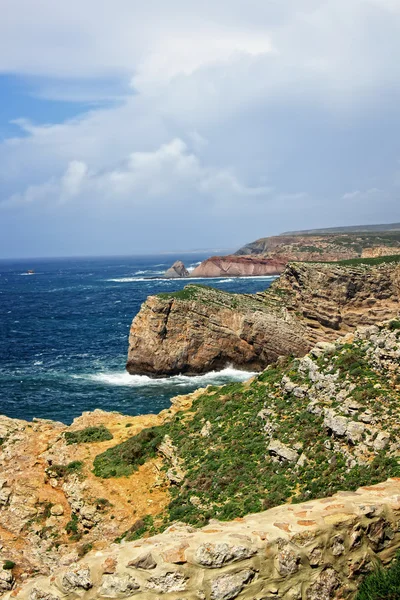 Cabo de sao vicente, algarve, Portugalsko — Stock fotografie