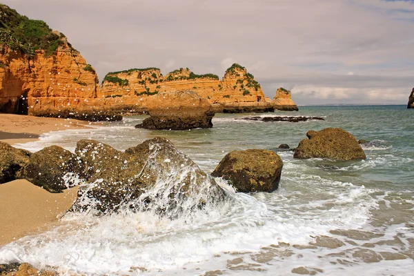 Playa Doña Ana, Lagos, Portugal — Foto de Stock