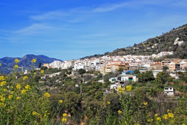 White village in Andalusia, Spain clipart