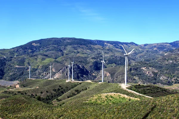 Vindkraftverk i Andalusien, Spanien — Stockfoto