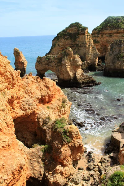 Algarve útesy — Stock fotografie