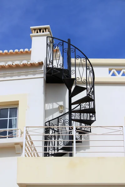 Wirowa żelaza schody — Zdjęcie stockowe