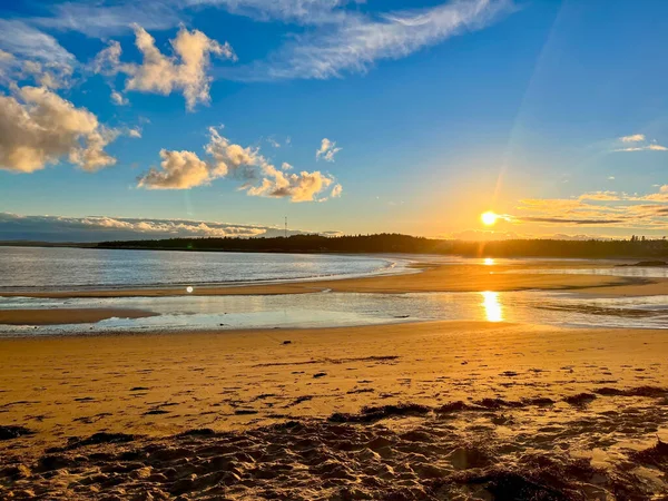 New River Beach Pobřeží Zátoky Fundy Nejnižšími Přílivy Světě Atlantský — Stock fotografie