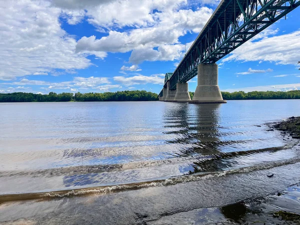 Princess Margaret Bridge Saint John River Fredericton New Brunswick Canada — стокове фото