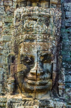bayon tample yüzleri. ankor wat. Kamboçya.