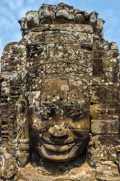 Gesichter der Bajonettprobe. ankor wat. Kambodscha. — Stockfoto