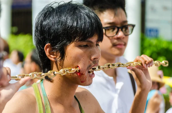 Phuket vegetariska festivalen Royaltyfria Stockbilder