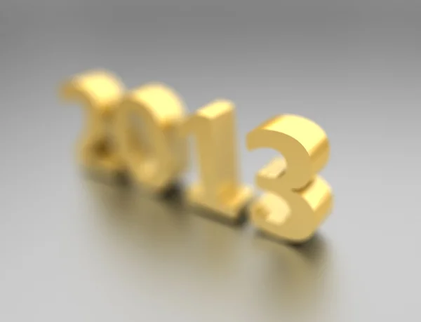 2013 год в золотом цвете — стоковое фото
