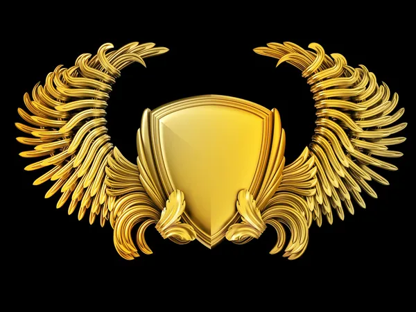 Gold coat of arms — Stock Photo, Image