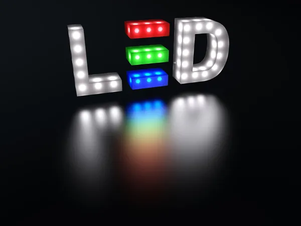 Segno LED — Foto Stock