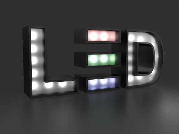 LED znak — Zdjęcie stockowe