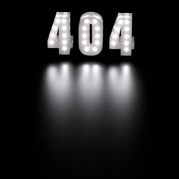 Fel 404 tecken Stockfoto