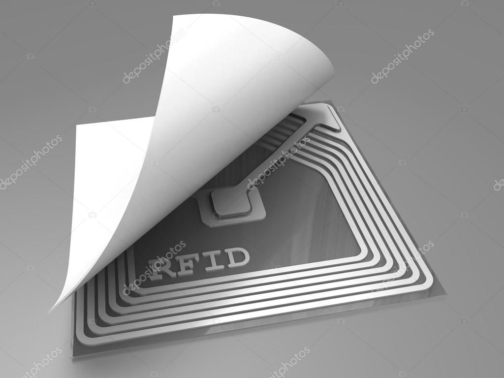 Sticker with rfid chip — Stock Photo © yuriy2design 18690205