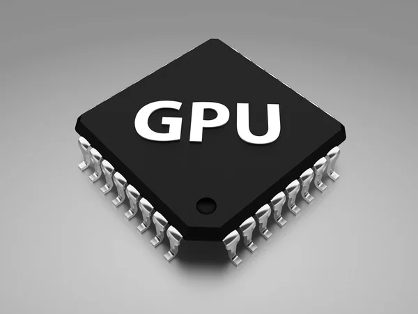 Mikroprocesor gpu — Zdjęcie stockowe