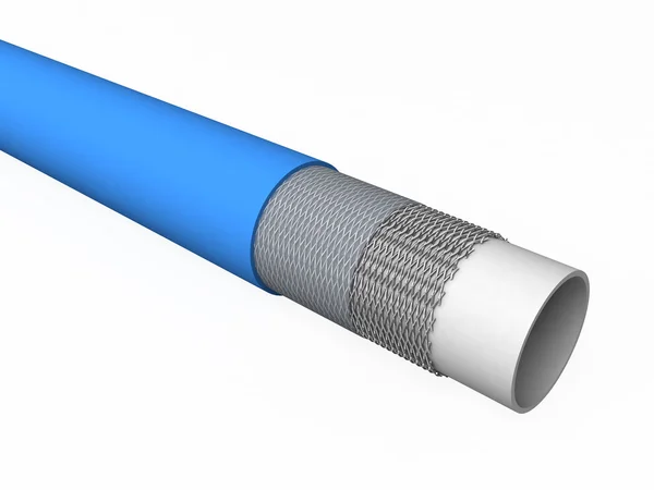 El tubo de PE reforzado (dibujo de montaje ) — Foto de Stock