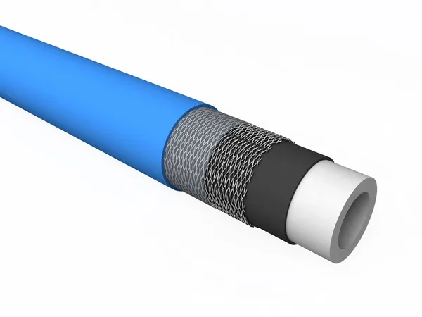 O tubo de PE reforçado (desenho de montagem ) — Fotografia de Stock