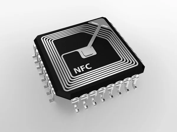 NFC chip — Zdjęcie stockowe