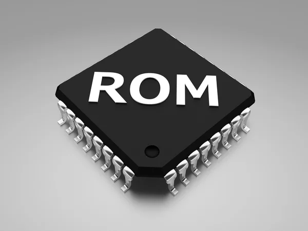 Chip ROM (pamięć tylko do odczytu) — Zdjęcie stockowe