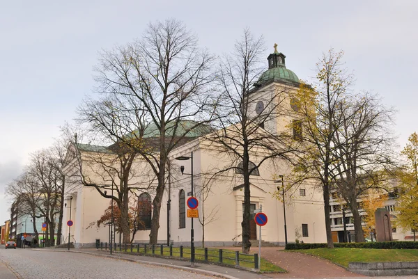 Finland. kyrkan i stan i Hämeenlinna — Stockfoto