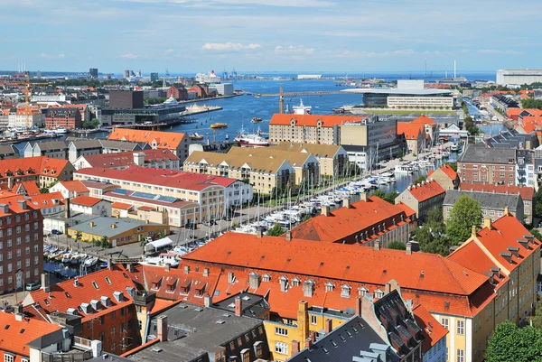 哥本哈根顶部视图 — 图库照片