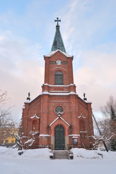 Jyväskylä, Finsko. Lutheran katedrála — Stock fotografie