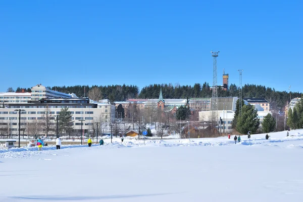 Finsko. Jyväskylä přístav — Stock fotografie