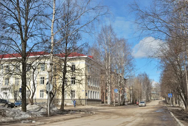 Hermosa calle en Syktyvkar — Foto de Stock